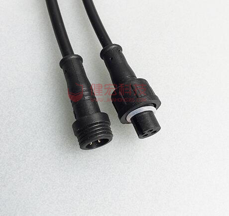 M08防水連接線 3芯 4芯防水公母插頭連接線