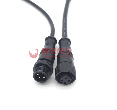 四芯防水公母插頭 IP67防水連接器