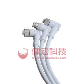 m12 2-10芯 IP65-IP68 防水連接器90度