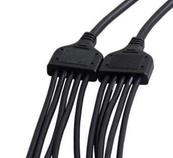 Y型一拖多 2-6芯 防水連接器