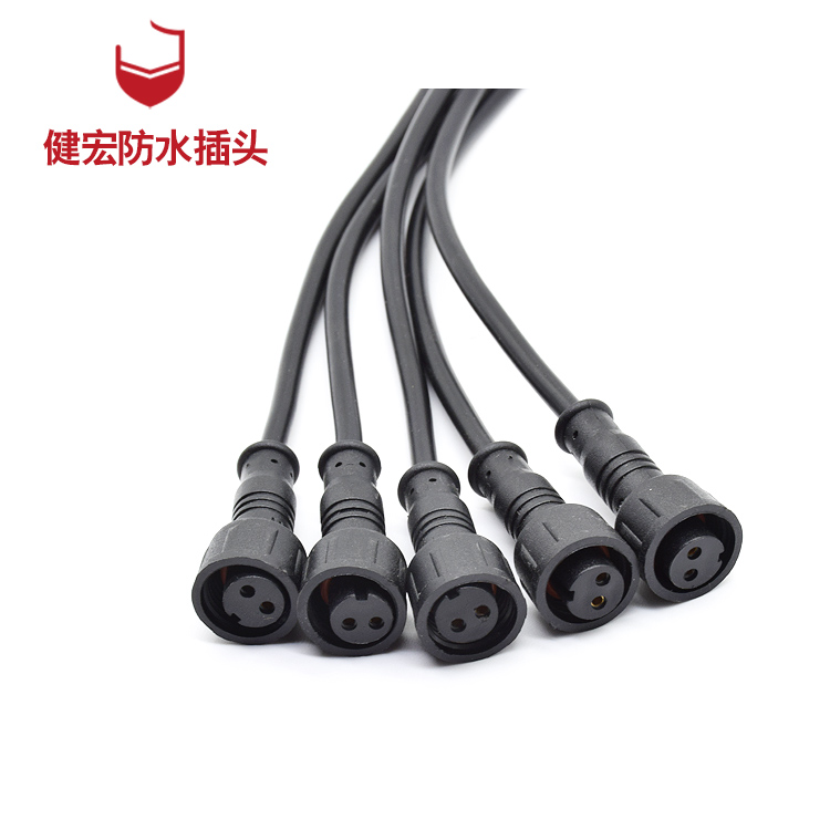 m8 2-6芯 IP65-IP68 pvc防水公母插頭線