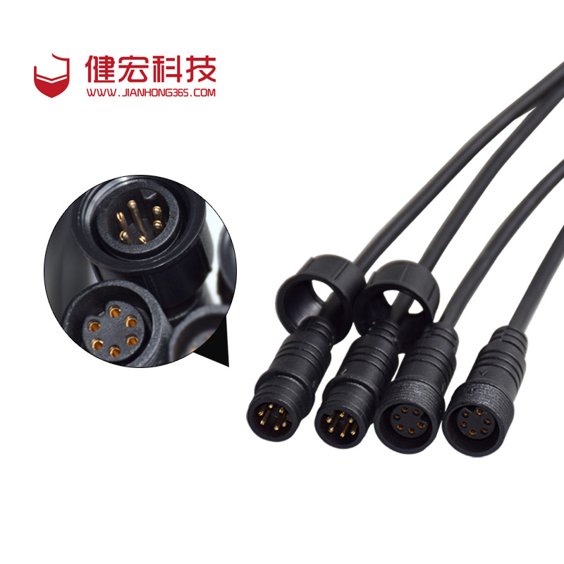 m18 2-8芯 IP65-IP68 尼龍防水線插頭螺帽