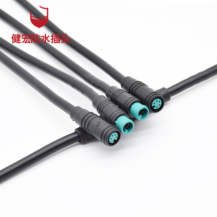 m6 2-6芯 電動車通用線對線電線防水接頭