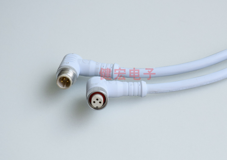 公母彎頭防水連接器